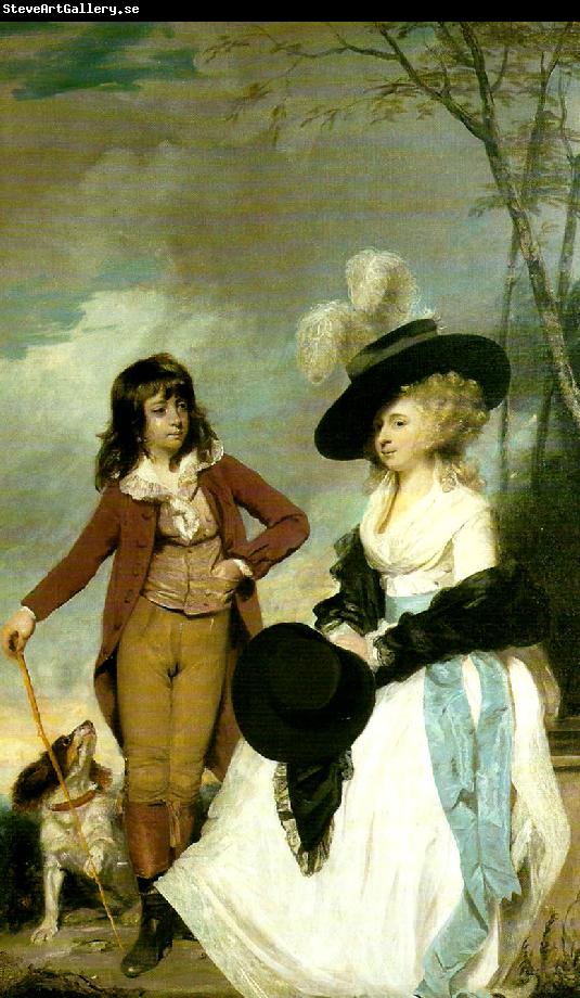 Sir Joshua Reynolds miss gideon and her brother, william